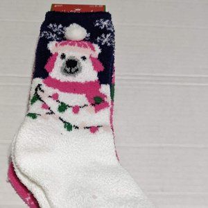 Hallmark Christmas Themed Fuzzy Lounge Sock Set